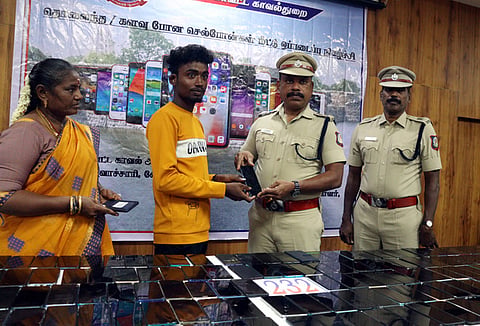 The district police in Vellore handed over (232) stolen mobile phones to their respective owners here on Thursday.