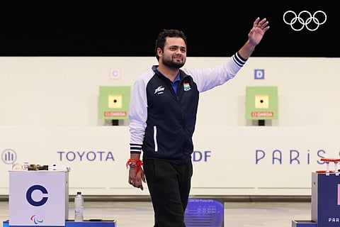 Manish Narwal bagged silver in the men's 10m air pistol SH1 event at the Paris 2024 Paralympics.