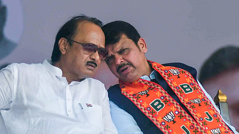 Maharashtra Deputy Chief Minister Ajit Pawar and Chief Minister Devendra Fadnavis