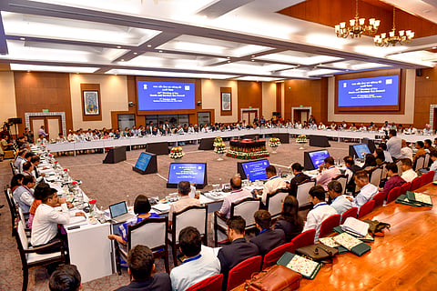 The 52nd meeting of the GST Council, at Sushma Swaraj Bhawan in New Delhi on Oct 7, 2023.
