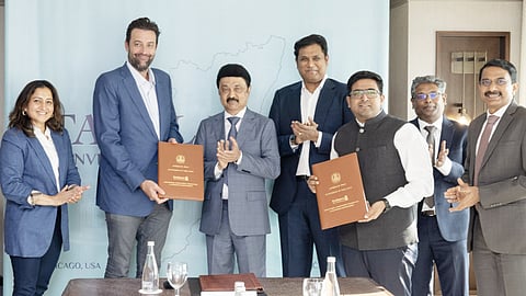 Tamil Nadu now has all major suppliers of Apple following the signing up of the MoU that was signed in the United States in the presence of Chief Minister M K Stalin.