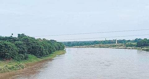 Budhabalanga river in spate near Madhuban