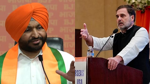 Union minister Ravneet Singh Bittu, Congress leader Rahul Gandhi