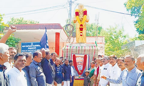 Statue reinstated few metres away from previous spot, as per HC directive