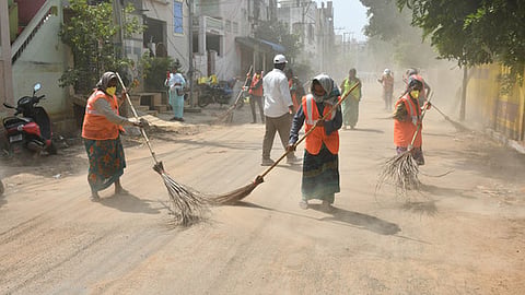 Image of sanitation workers used for representational purposes only.
