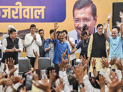 Delhi Chief Minister Arvind Kejriwal stepped down on Sunday from the post.