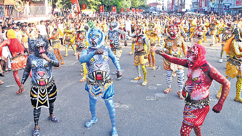 Scenes from Pulikkali 2024