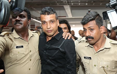 KOCHI: Pulsar Suni prime accused in 2017 actor abduction and rape case coming out of Ernakulam District Principal Sessions Court after