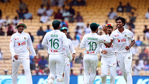Mahmud took wickets of captain Rohit Sharma, Virat Kohli, Shubman Gill and Rishabh Pant on day one.