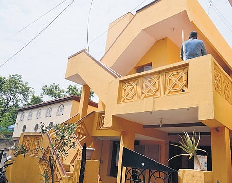 The Thoraipakkam house where the woman was murdered
