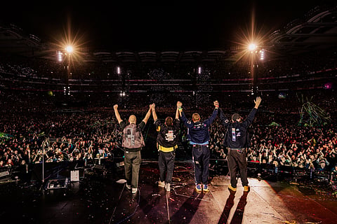 From a Coldplay show in Dublin.