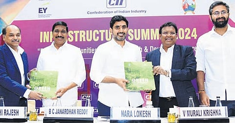 IT Minister N Lokesh takes part in CII Infrastructure Summit in Vizag