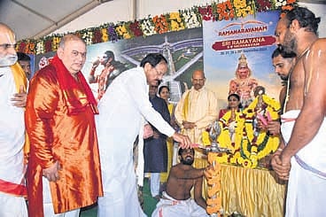 Ex Vice-President of India M Venkaiah Naidu inaugurates the Valmiki Research Centre in Vizianagaram