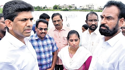 Union Minister Chandrasekhar addressed concerns raised by residents about flooding during recent heavy rains, which caused severe inconvenience.