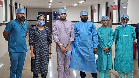 The first live-related kidney transplant in AIIMS Mangalagiri was performed successfully on August 30, 2024, on a 29-year-old male recipient, recovering well.