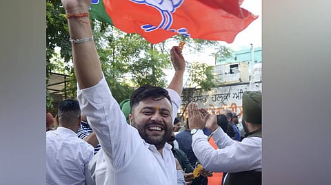 The PM’s pep talk came following the BJP’s astonishing success in the Haryana Assembly polls.
