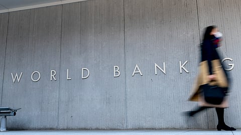 The World Bank building is pictured in Washington