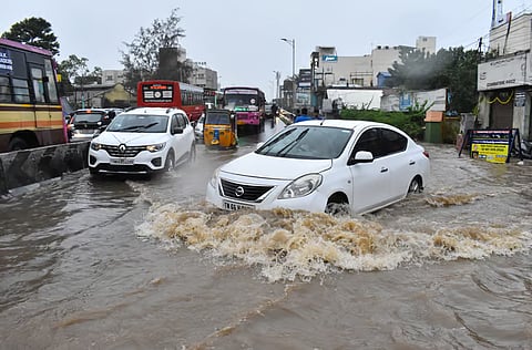 The flooding was aggravated by ongoing underground drainage works and clogged stormwater drains.