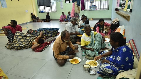 Flood relief camp