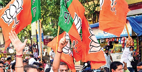 BJP flag used as a representational image.
