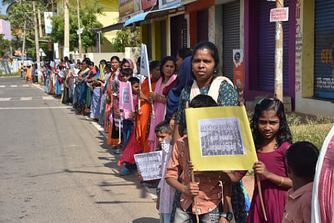 Protest against IREL's proposed atomic mineral mining plan in Killiyoor taluk of Kanniyakumari