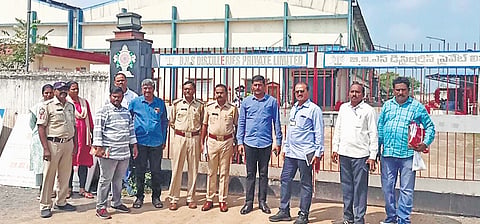 During the inspection, CID officials verified records pertaining to procurement of raw material in distilleries, manufacture of liquor, dispatch of the stocks, purchase orders and demand orders, bank accounts of the manufacturing companies