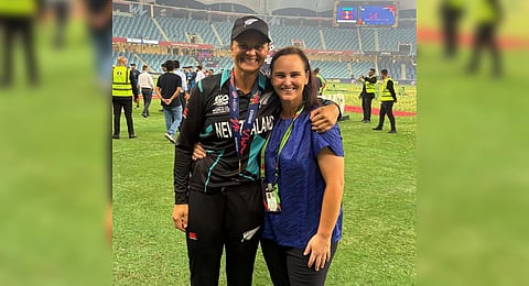 Suzie Bates (L) and Katey Martin