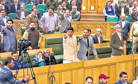Ruckus marks 1st day, 1st session of J&K House