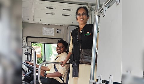 Sreerag R Y and his mother Yamuna R.