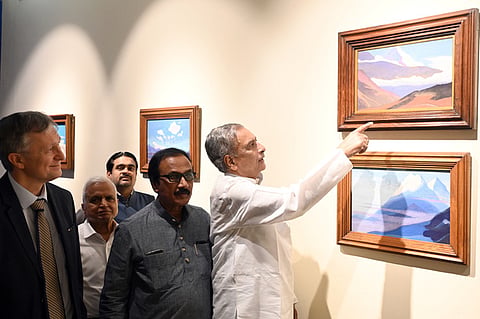 Six iconic paintings from Nicholas Roerich's Himalayan series journey to NGMA, New Delhi, for a special exhibition marking his 150th birth anniversary.