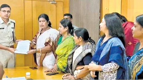 BJD’s fact-finding team submitting memorandum to DCP