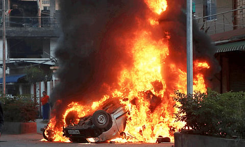Visuals from Manipur after Saturday's violent protests