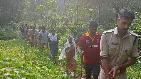 Rescue team brought the three women who went missing after they entered the forest