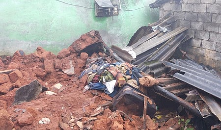 The incident took place around 9:45 pm on Sunday when they were sleeping in their residence