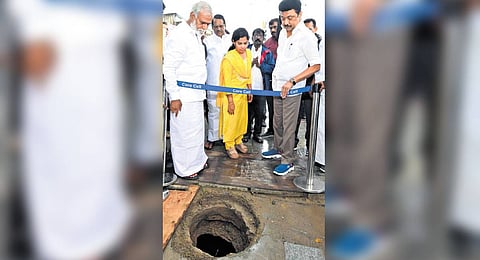 CM MK Stalin conducts inspection at Selvi Nagar in Kolathur