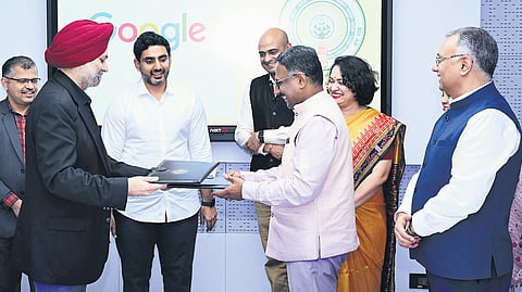 The State government signed a key agreement with Google to foster advancements in AI at the Secretariat on Thursday