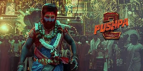 Poster of the newly released Allu Arjun starrer 'Pusha 2: The Rule'