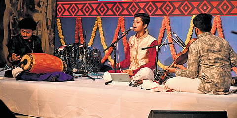 A Carnatic music recital at the three-day Sangeetha Neerajanam