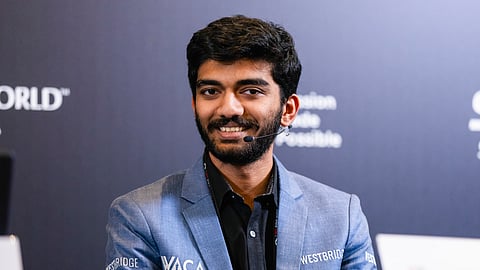 Reigning world champion D Gukesh