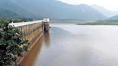 Water level rises in Kalyani Dam following heavy rainfall in Tirupati on Friday