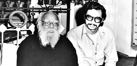EVKS Elangovan with his grandfather Periyar EV Ramasamy