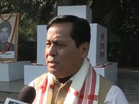 Union Minister Sarbananda Sonowal pays tribute to Atal Bihari Vajpayee on his 100th birth anniversary