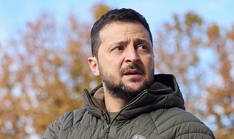 Zelenskyy accused Trump earlier Wednesday of living in a Russian-made “disinformation space."