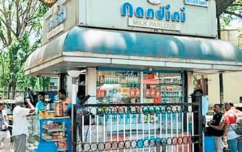 A Nandini milk outlet