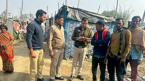 Police cracking down on illegal migrants.
