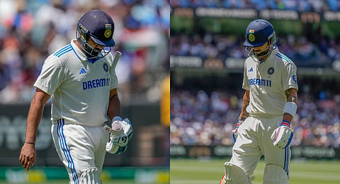 Rohit Sharma (R) and Virat Kohli (L)
