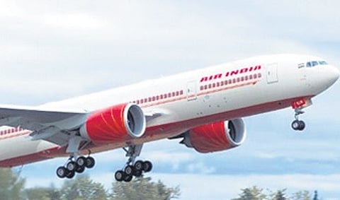The flight departed from Hong Kong at 12:16 pm (local time) and was scheduled to land in Delhi at 12:20 pm IST.