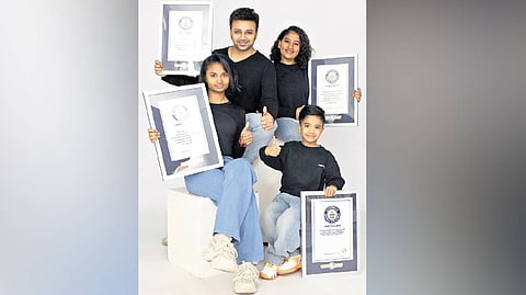 Anakapalle man and his family set
multiple world records