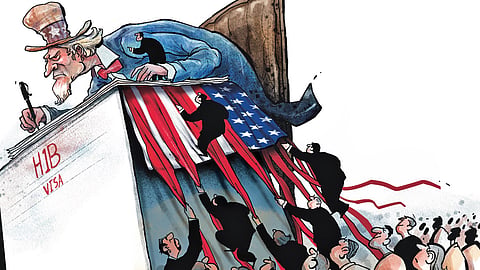 H1B visa illustration