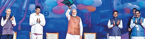 Prime Minister Narendra Modi on Thursday flagged off the inaugural journey of Pravasi Bharatiya Express, a special tourist train for the Indian diaspora.